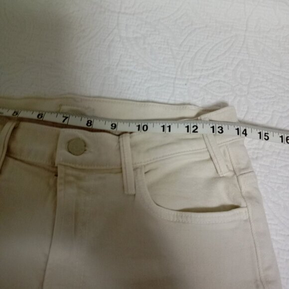 MOTHER The Hustler Ankle Fray Womens Beige Jeans Size 28 - Picture 10 of 13